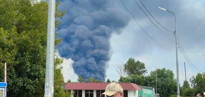 На предприятие по производству моторных масел под Талдомом произошел пожар